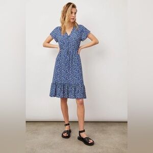 Rails- Kiki navy ditsy floral mini dress- size large